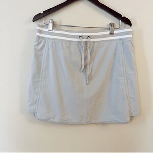 Athleta Sonara Gray Athletic Skort Size 12 Polyester Spandex Style 489466